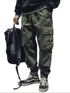 Men’s Cargo Jogger Pants with Drawstring Waist