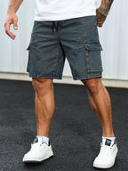 Men’s Cargo Shorts with Drawstring
