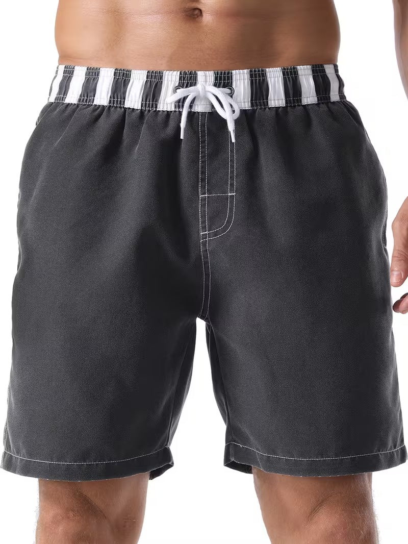 Men’s Shorts with Striped Elastic Waistband